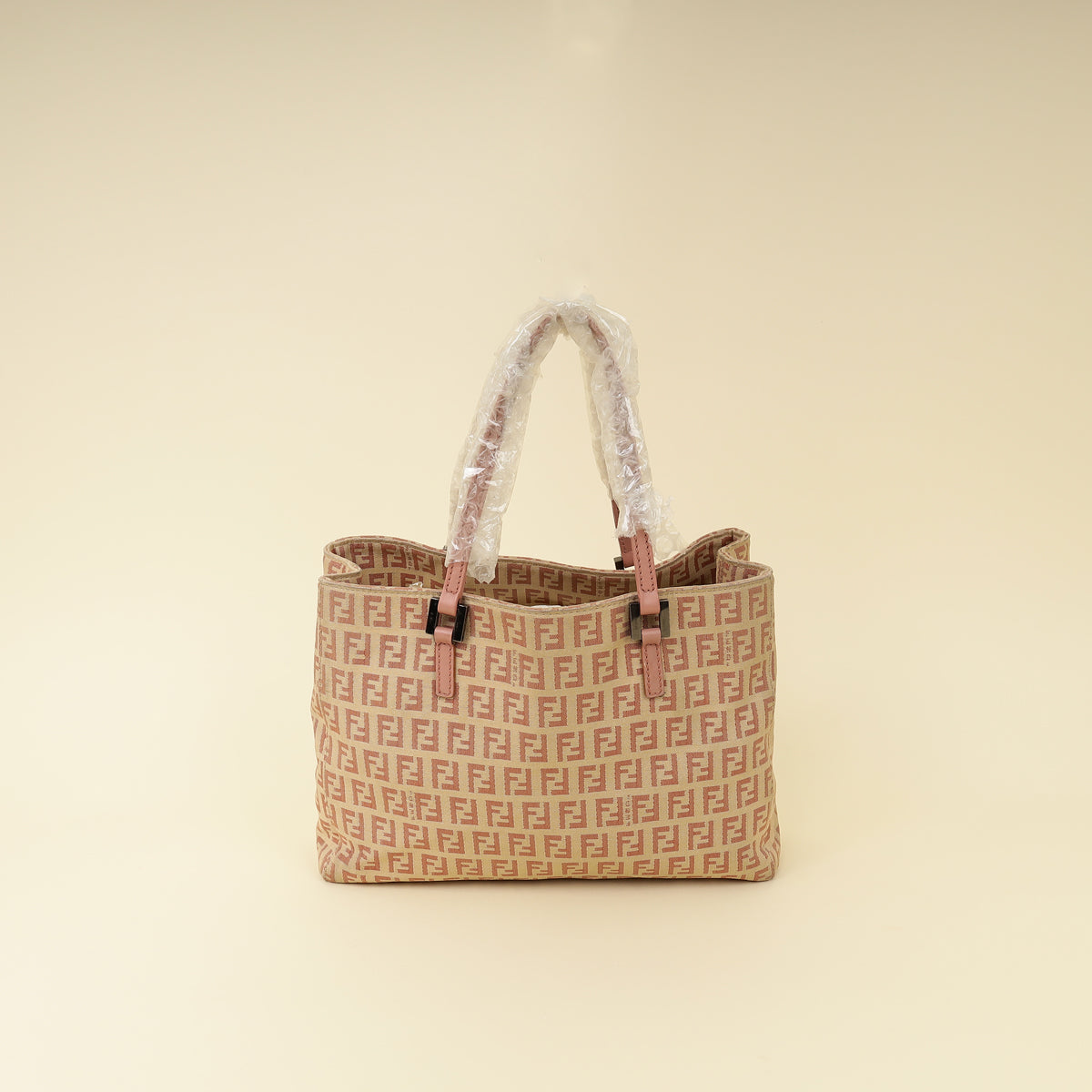 Fendi Bicolor Zucchino Shopping Tote Small Bag-Fendi-THE CLOSET