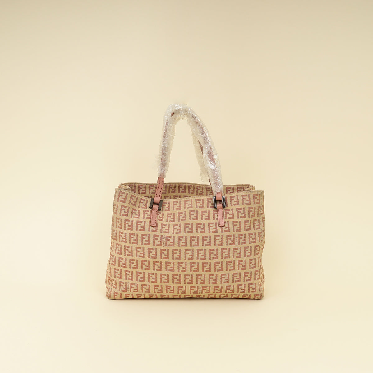 Fendi Bicolor Zucchino Shopping Tote Small Bag-Fendi-THE CLOSET