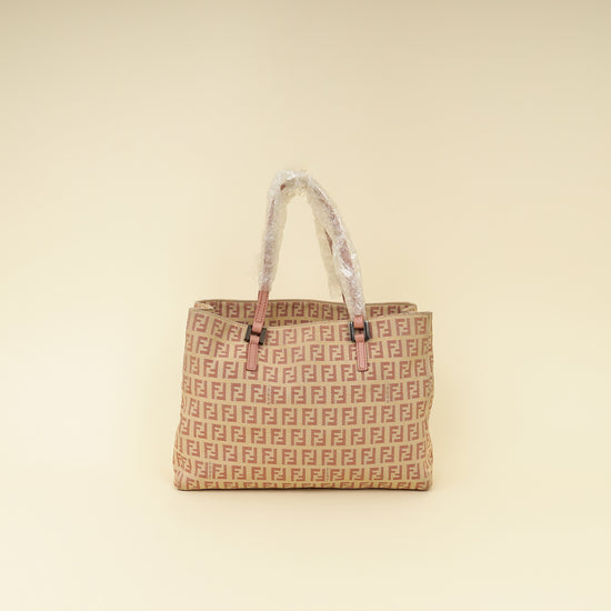 Fendi Bicolor Zucchino Shopping Tote Small Bag-Fendi-THE CLOSET