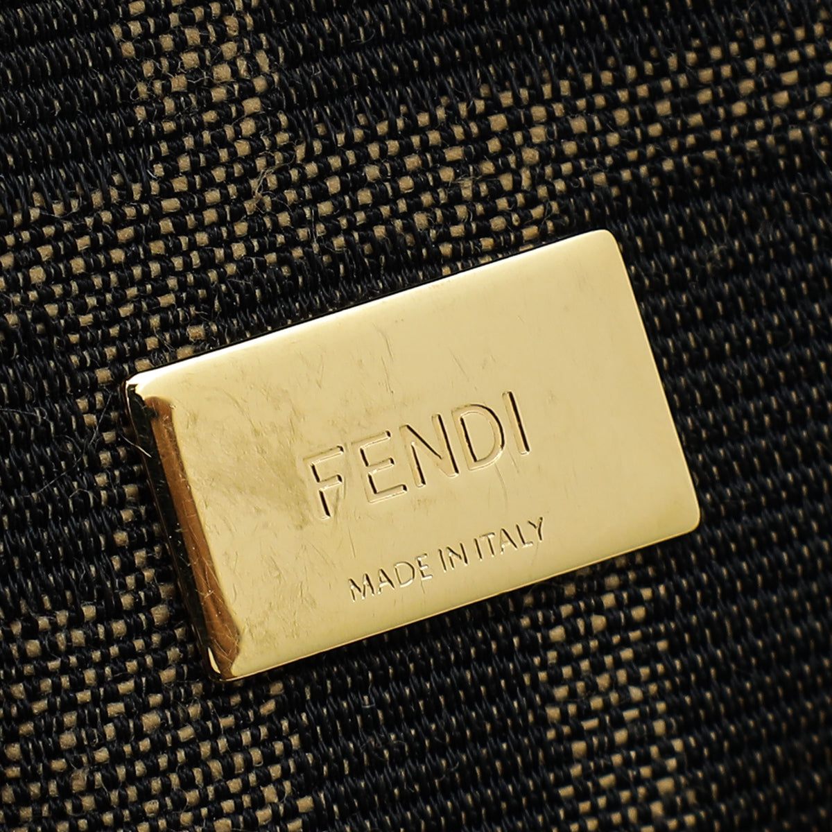 Fendi Zucca Jacquard Fabric Mini Baguette Bag