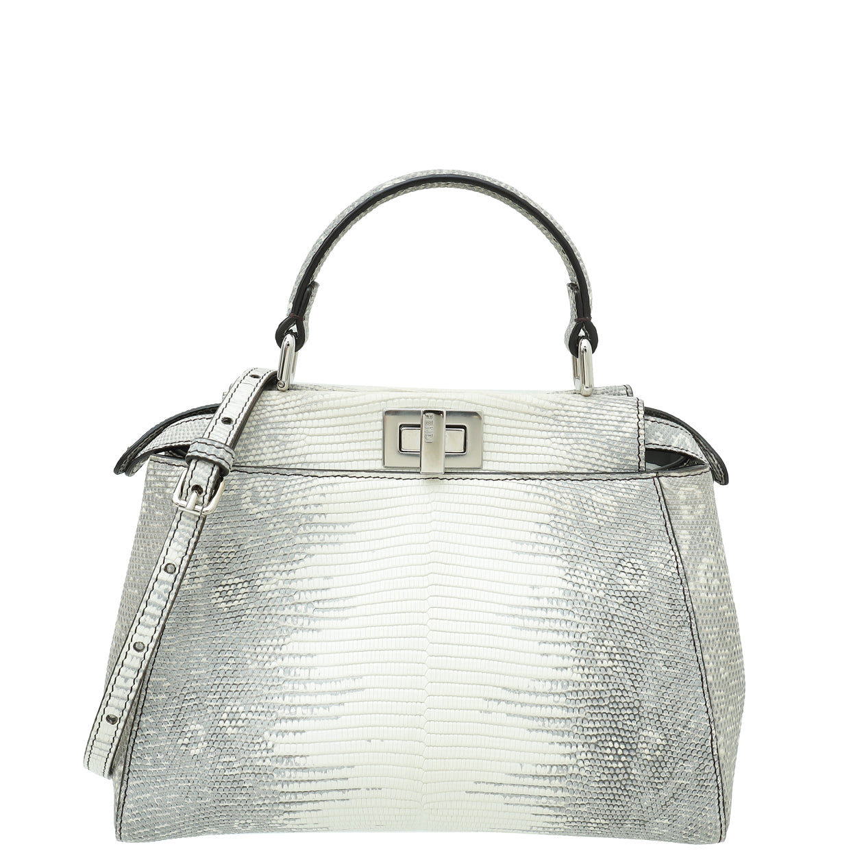 Fendi Bicolor Lizard Mini Peekaboo Bag-Fendi-THE CLOSET