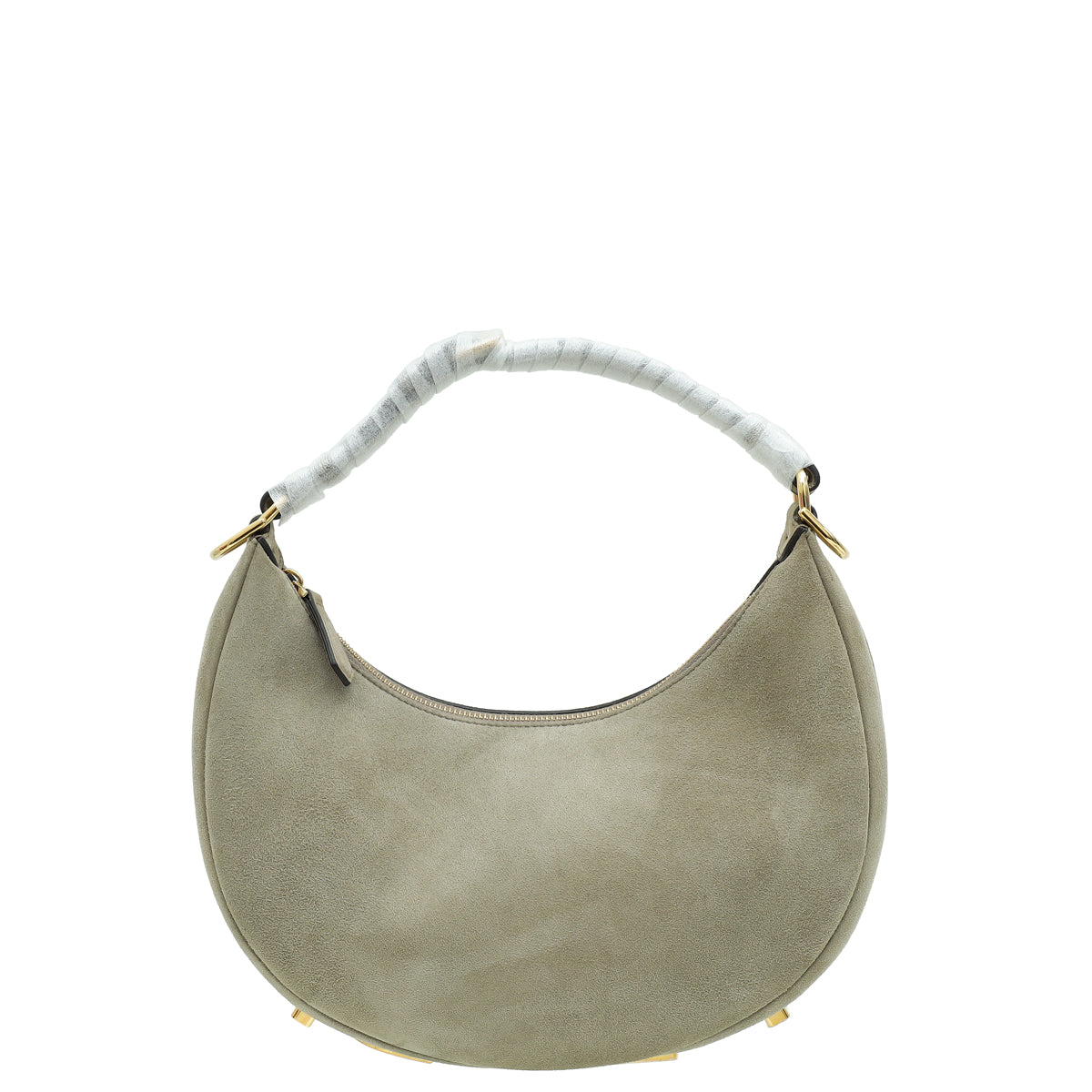 Fendi Light Gray Fendigraphy Hobo Small Bag