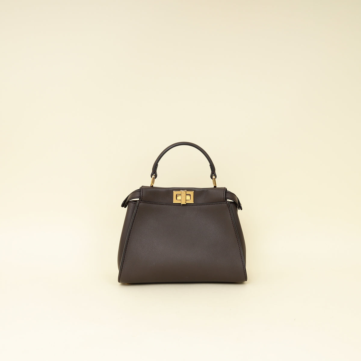 Fendi Chocolate Mini Peekaboo Bag-Fendi-THE CLOSET