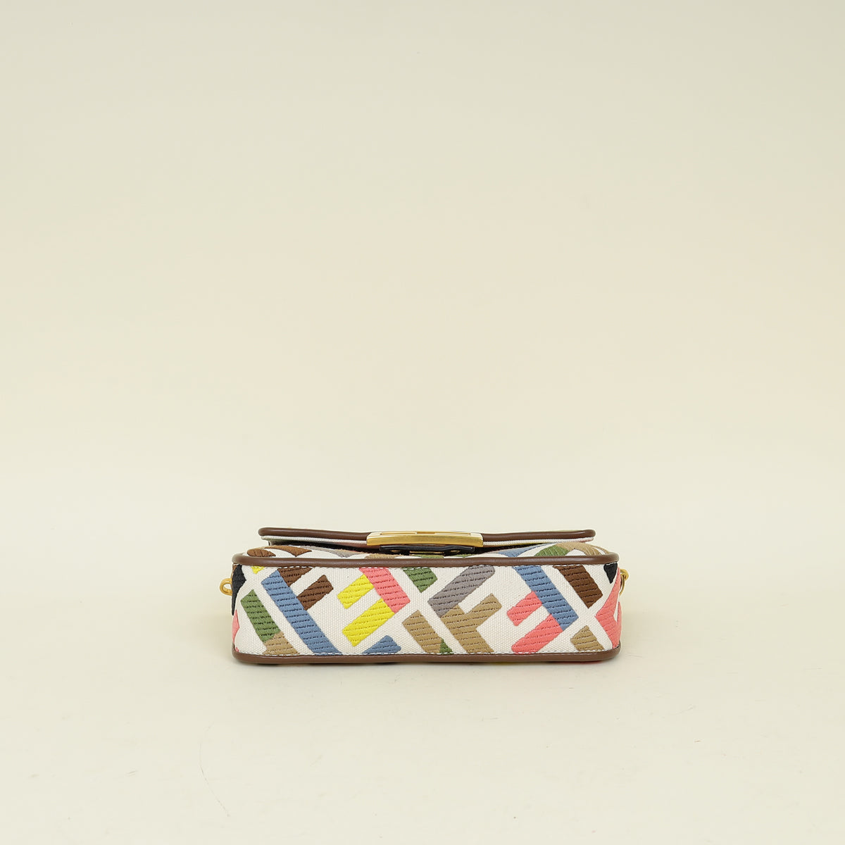 Fendi Multicolor Embroidered Mini Baguette Bag