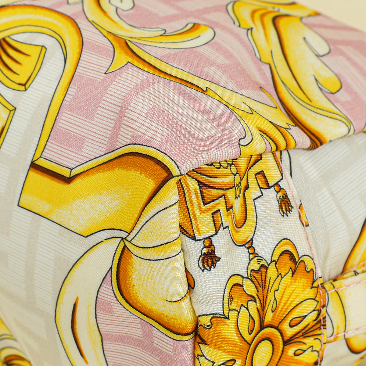 Fendi Multicolor X VERSACE Fendace FF Baroque Trapezoid Beauty Pouch