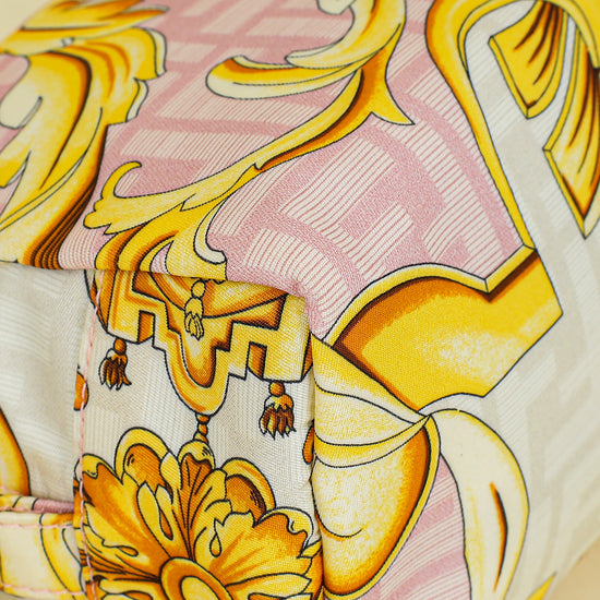 Fendi Multicolor X VERSACE Fendace FF Baroque Trapezoid Beauty Pouch