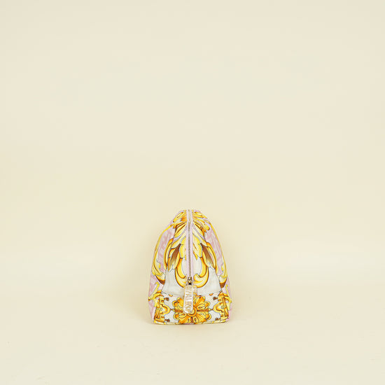 Fendi Multicolor X VERSACE Fendace FF Baroque Trapezoid Beauty Pouch