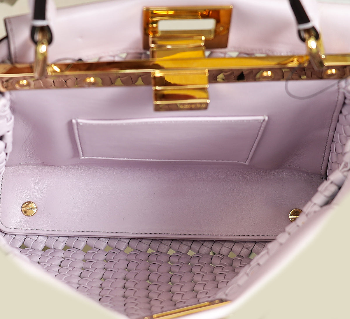Fendi Lilac Peekaboo Mini Bag