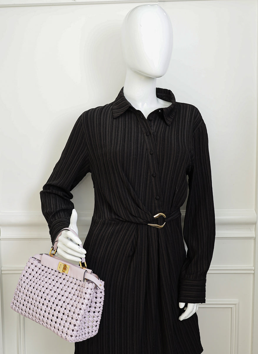 Fendi Lilac Peekaboo Mini Bag