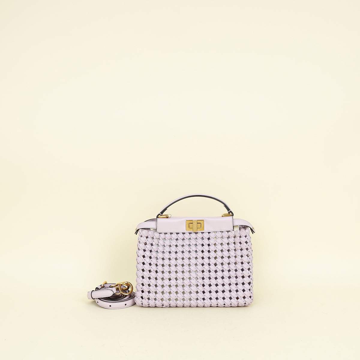 Fendi Lilac Peekaboo Mini Bag