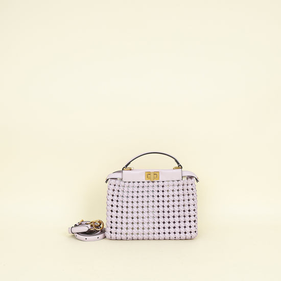 Fendi Lilac Peekaboo Mini Bag