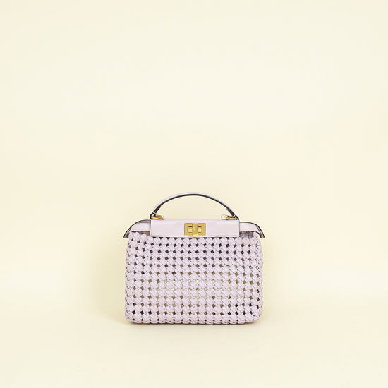 Fendi Lilac Peekaboo Mini Bag