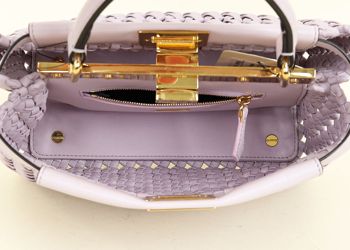 Fendi Lilac Peekaboo Mini Bag