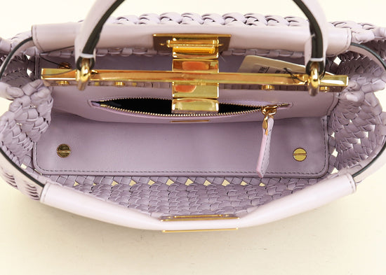 Fendi Lilac Peekaboo Mini Bag