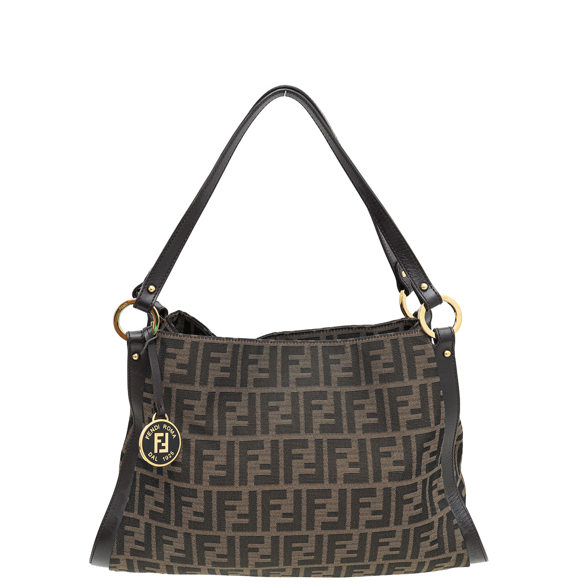 Fendi Bicolor Zucca Vitello Chef Shopping Tote Medium Bag-Fendi-THE CLOSET