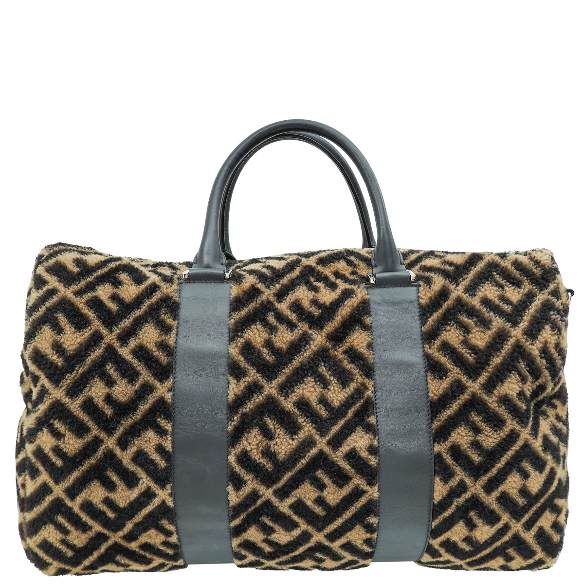 Fendi Bicolor Shearling Duffle Bag-Fendi-THE CLOSET