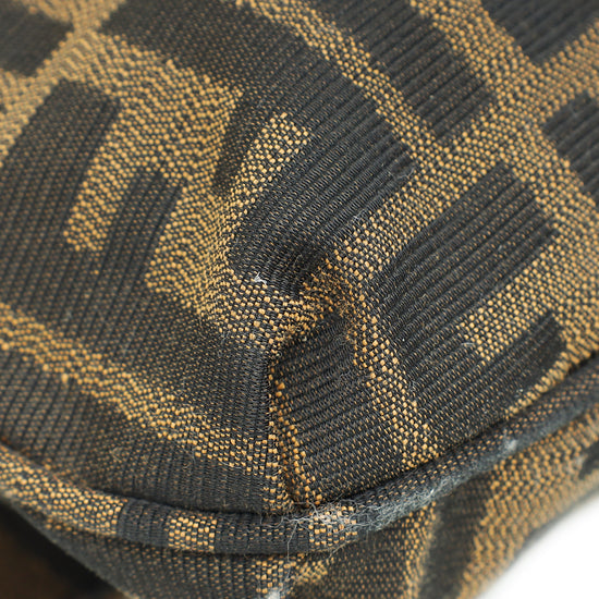 Fendi Tobacco Zucca Mia Flap Large Shoulder Bag-Fendi-THE CLOSET