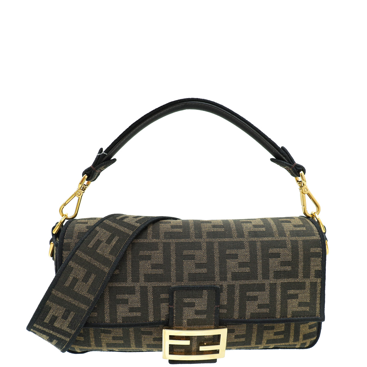 Fendi Tobacco FF Zucca Baguette Bag-Fendi-THE CLOSET