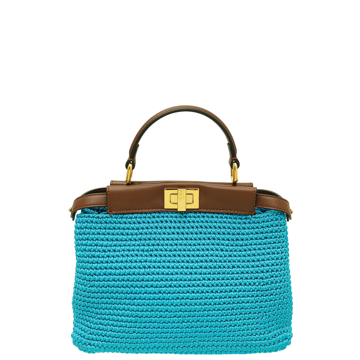 Fendi Bicolor Peekaboo Cotton Crochet Mini Bag-Fendi-THE CLOSET