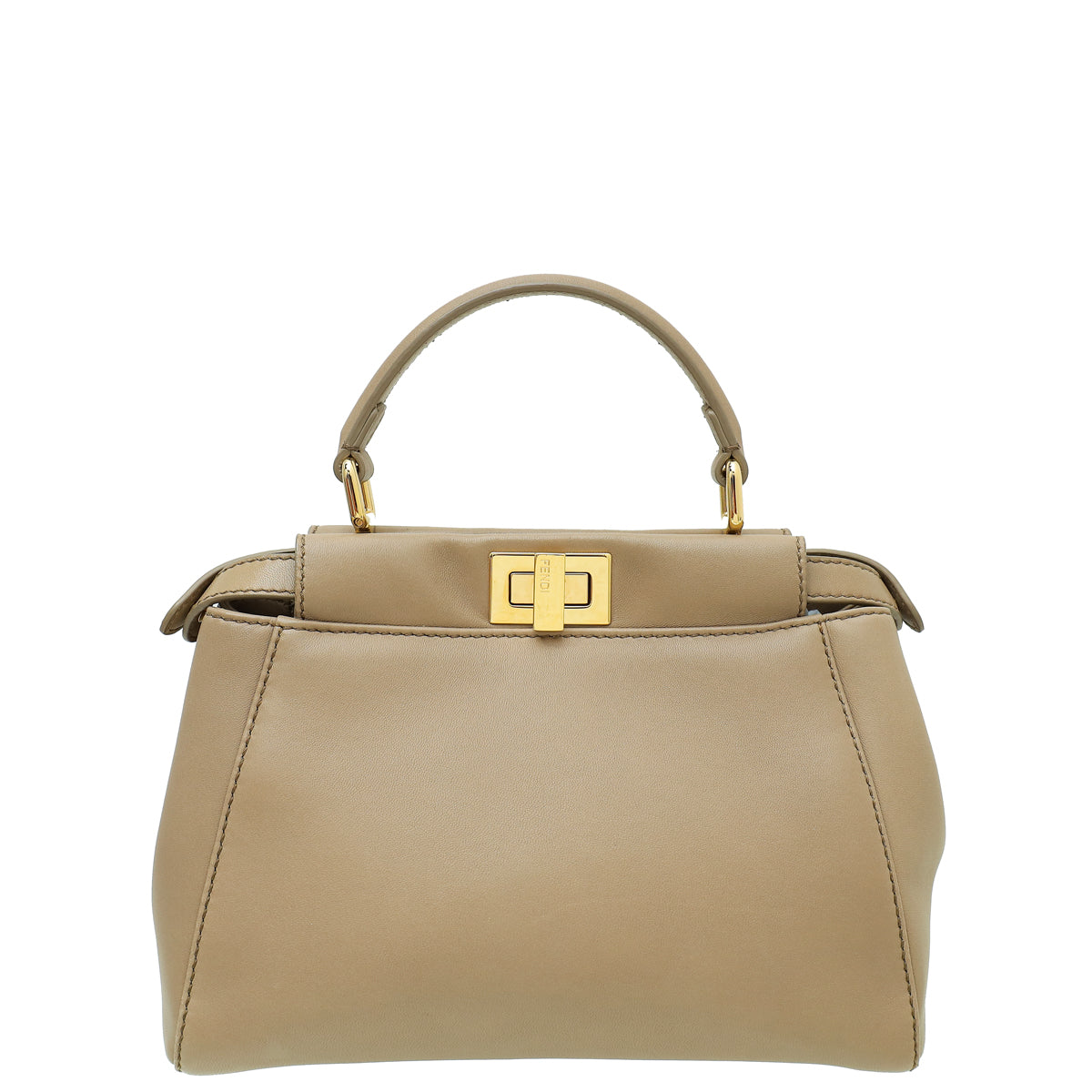 Fendi Taupe Peekaboo Mini Bag-Fendi-THE CLOSET