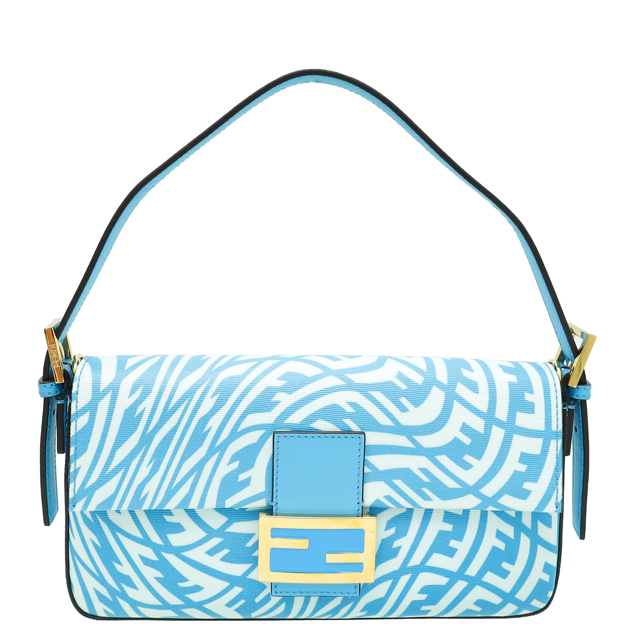 Fendi Bicolor X Sarah Coleman Baguette Vitello King FF Vertigo Medium Bag-Fendi-THE CLOSET