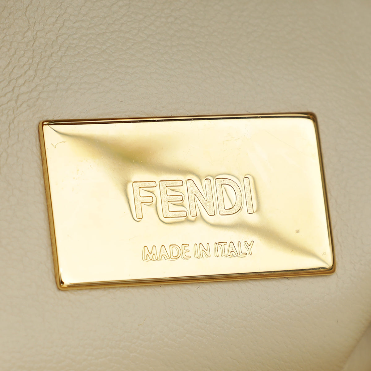 Fendi Beige Python Peekaboo Mini Bag