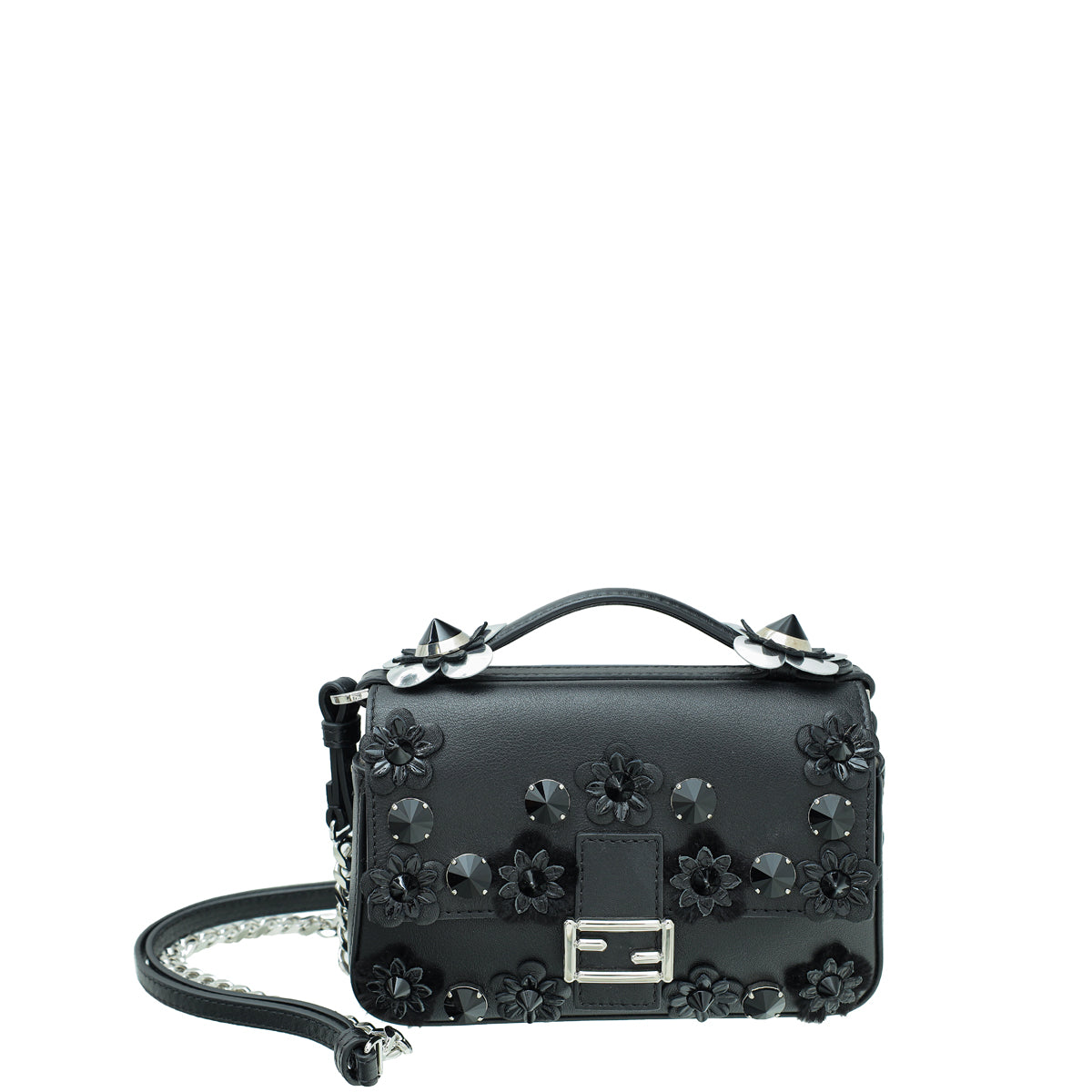Fendi Bicolor Double Baguette Micro Flowerland Bag-Fendi-THE CLOSET