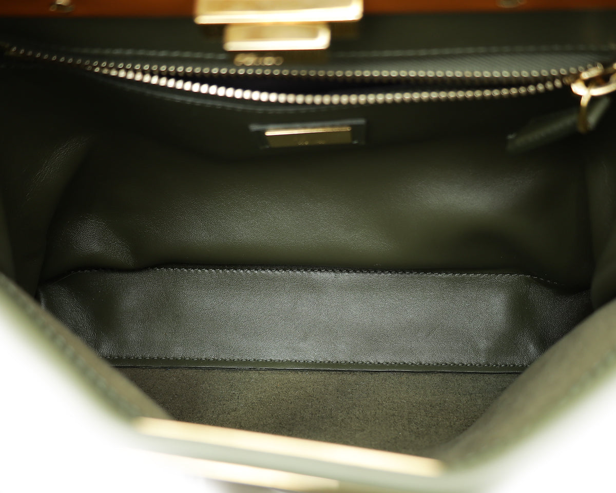 Fendi Bicolor Iconic Peekaboo Regular Bag