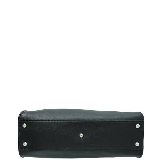 Fendi Black Iconic Peekaboo Regular Bag