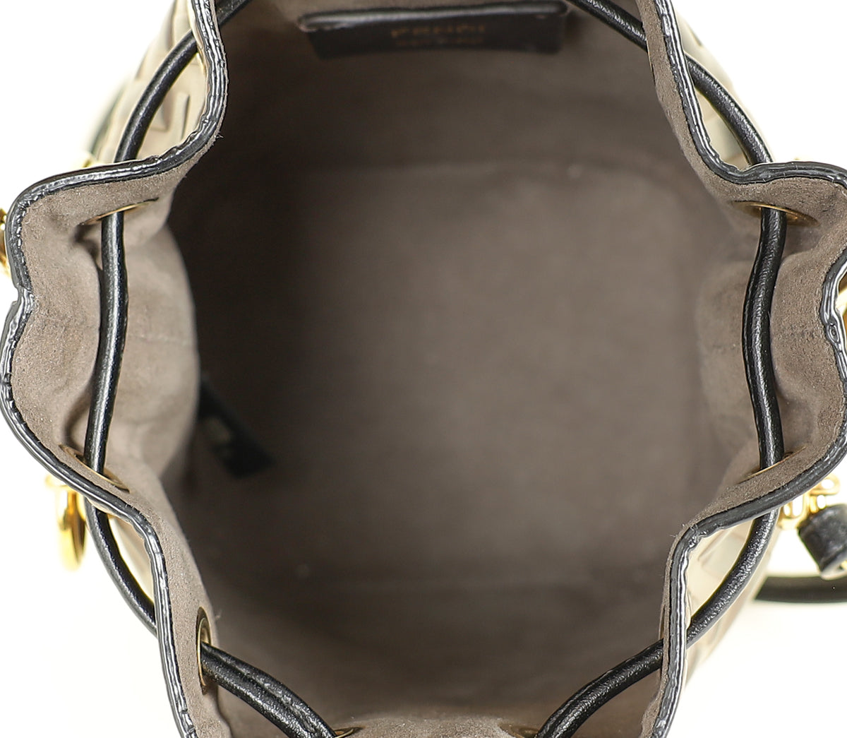 Fendi Bicolor Zucca Mon Tresor Mini Bucket Bag