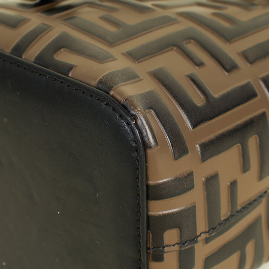 Fendi Bicolor Zucca Mon Tresor Mini Bucket Bag