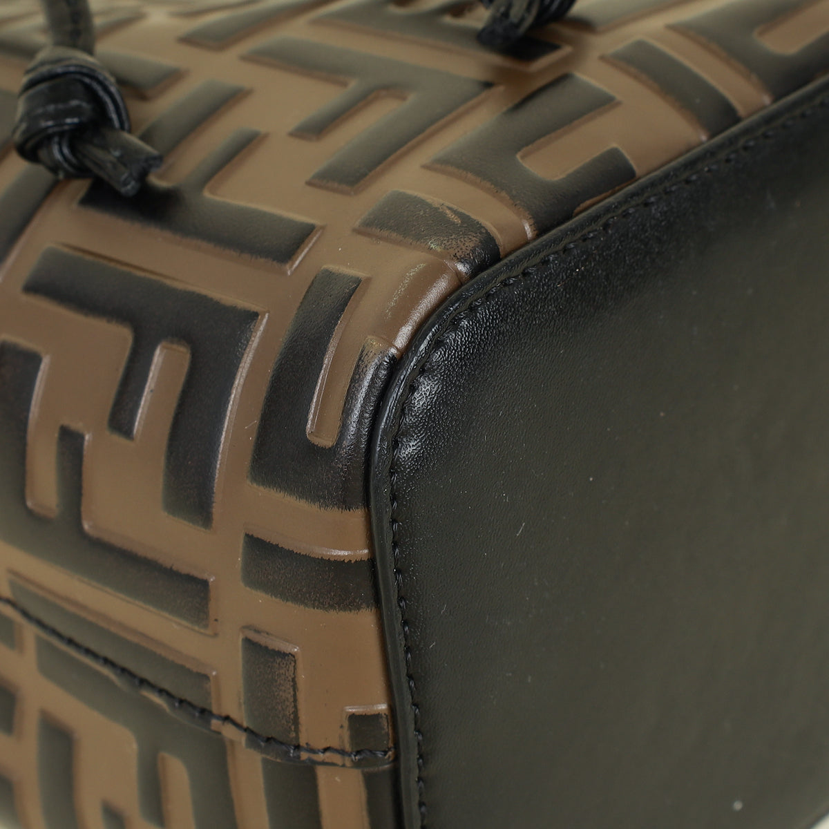 Fendi Bicolor Zucca Mon Tresor Mini Bucket Bag