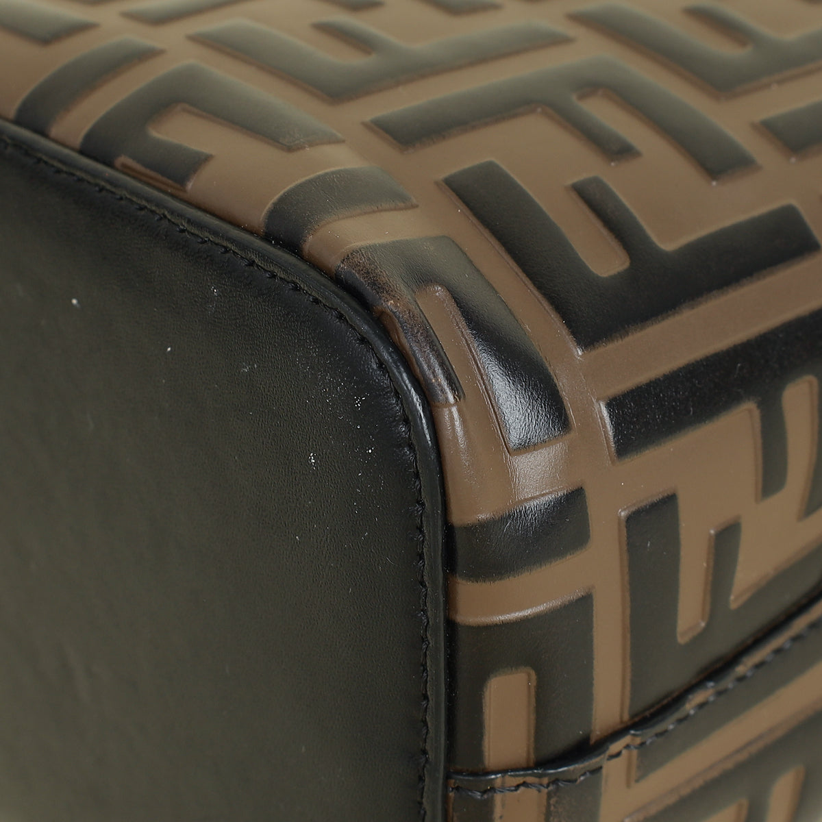 Fendi Bicolor Zucca Mon Tresor Mini Bucket Bag