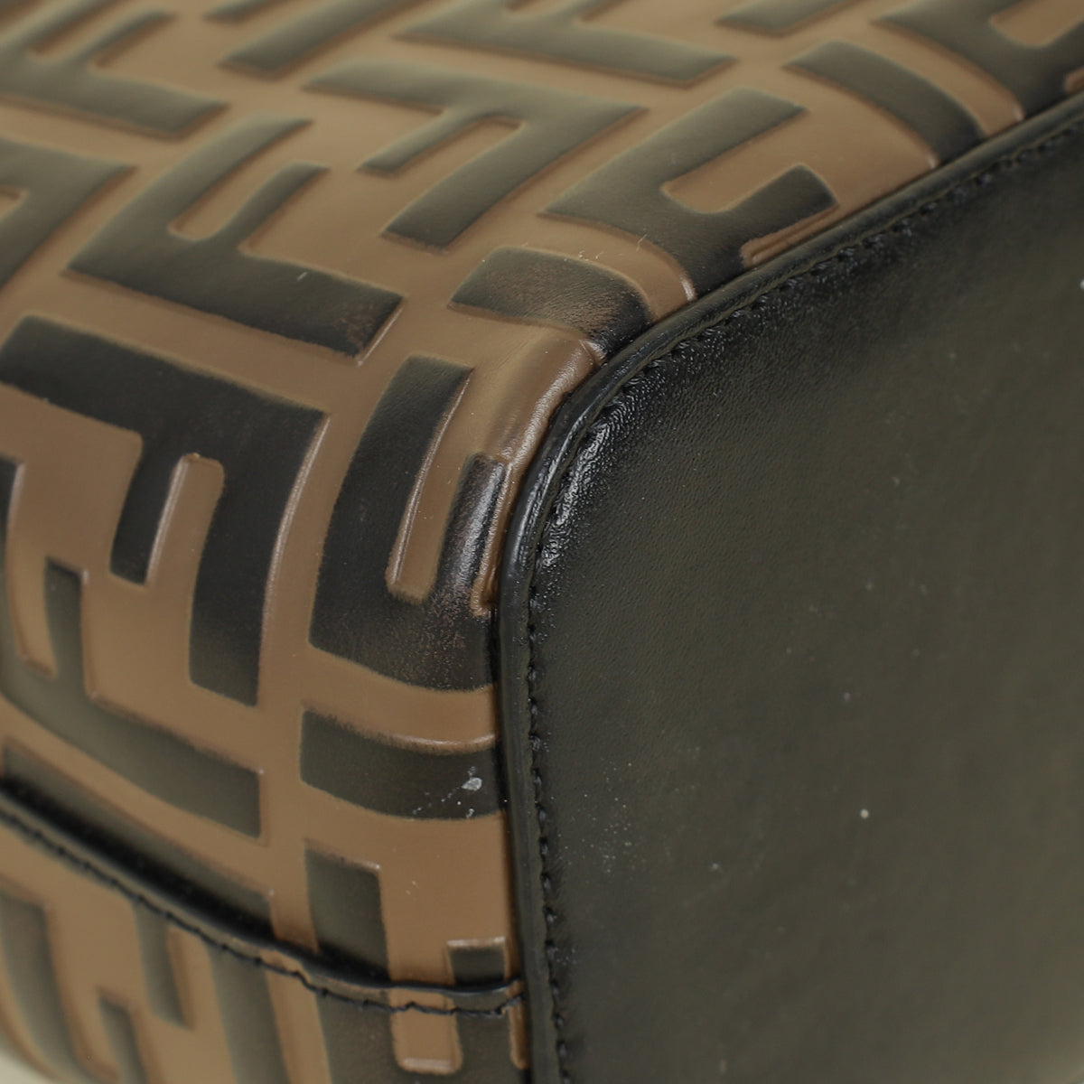 Fendi Bicolor Zucca Mon Tresor Mini Bucket Bag