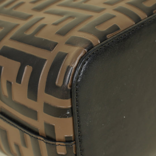 Fendi Bicolor Zucca Mon Tresor Mini Bucket Bag