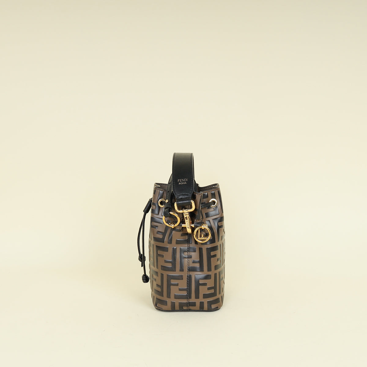 Fendi Bicolor Zucca Mon Tresor Mini Bucket Bag