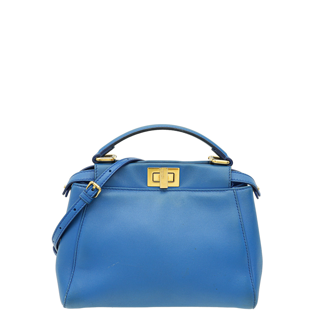 Fendi Blue Mini Peekaboo Bag