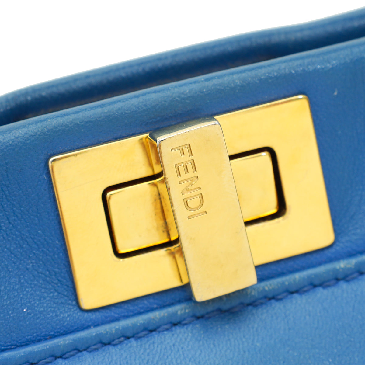 Fendi Blue Mini Peekaboo Bag