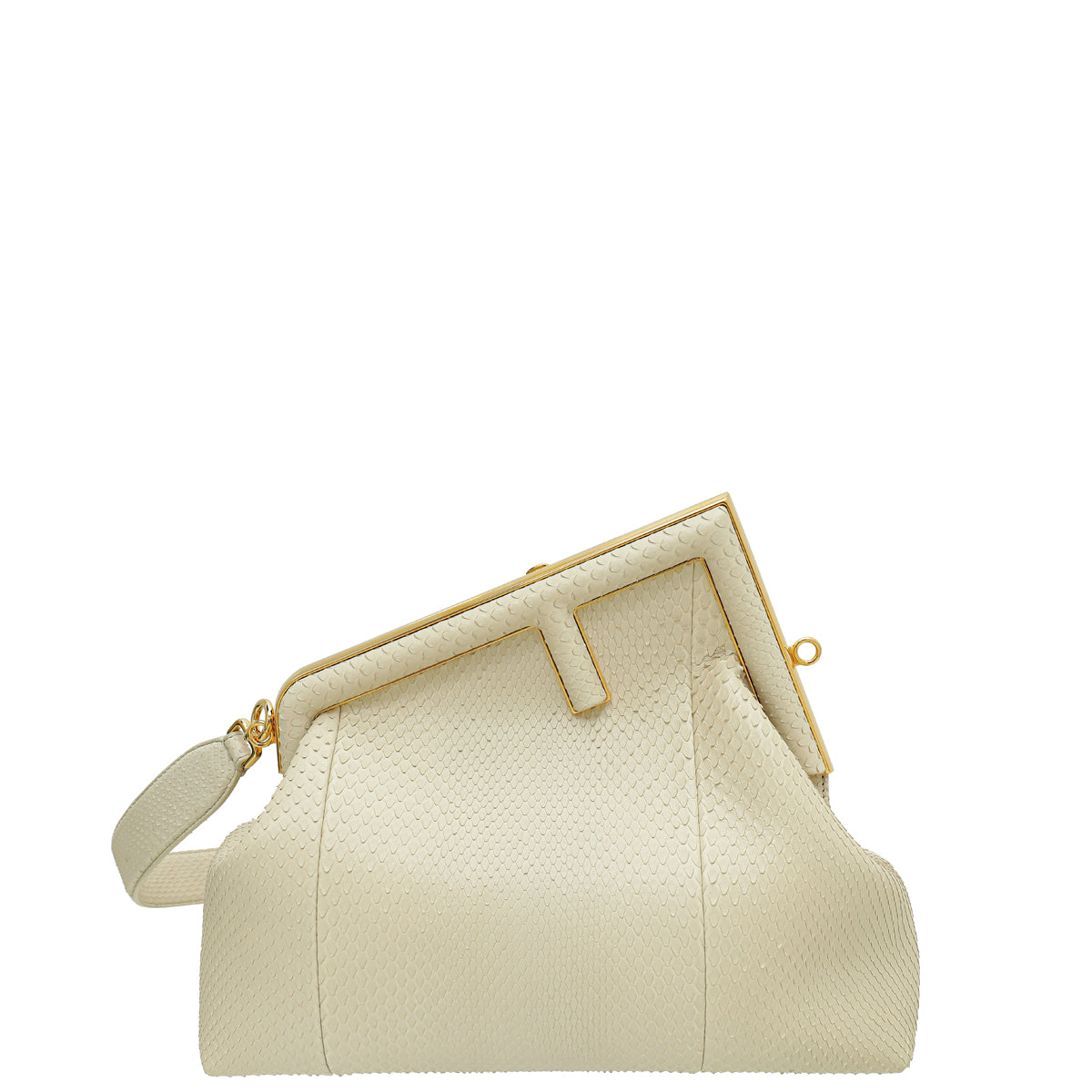 Fendi Vintage White "Fendi First" Python Medium Bag-Fendi-THE CLOSET