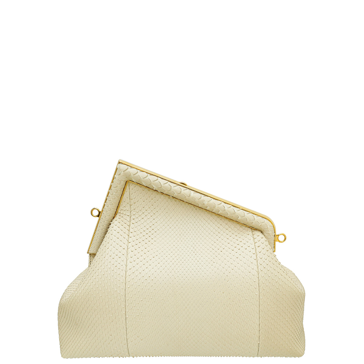 Fendi Vintage White "Fendi First" Python Medium Bag-Fendi-THE CLOSET