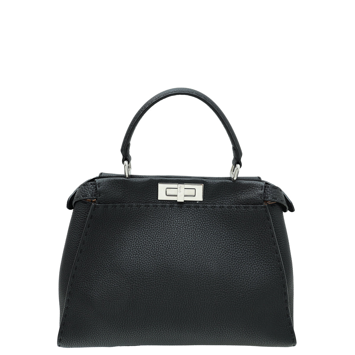 Fendi Black Selleria Peekaboo Regular Bag-Fendi-THE CLOSET