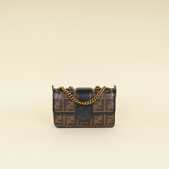 Fendi Bicolor FF 1974 Stamp Patch Flap Bag-Fendi-THE CLOSET