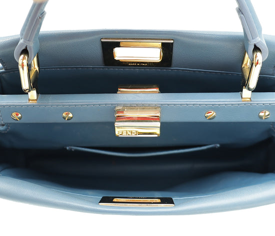 Fendi Blue Peekaboo Mini Bag