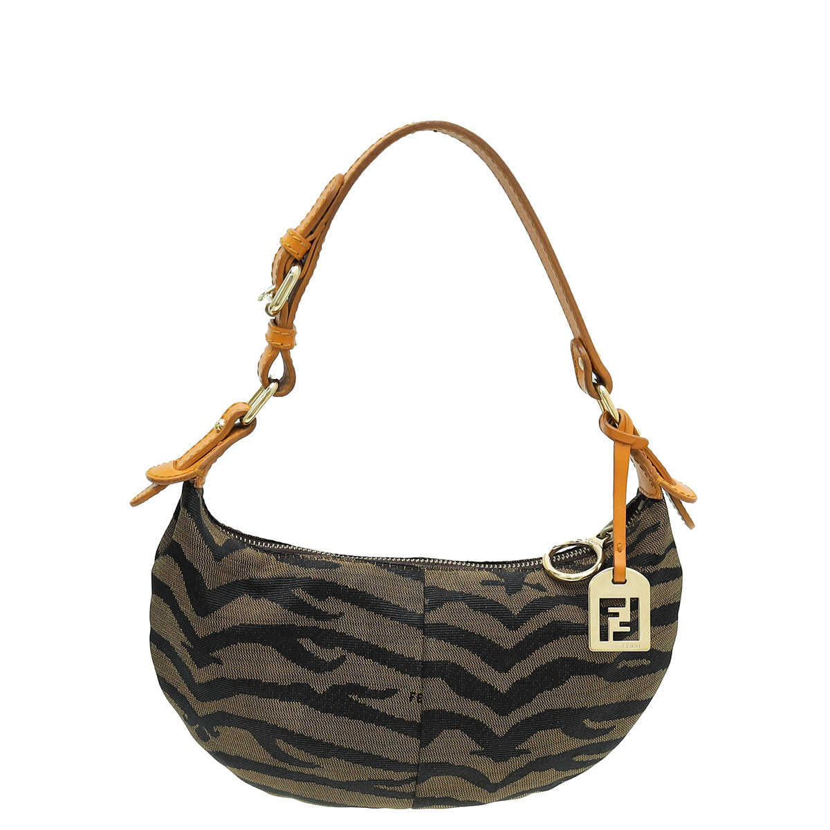 Fendi Tobacco Tiger Hobo Mini Bag-Fendi-THE CLOSET