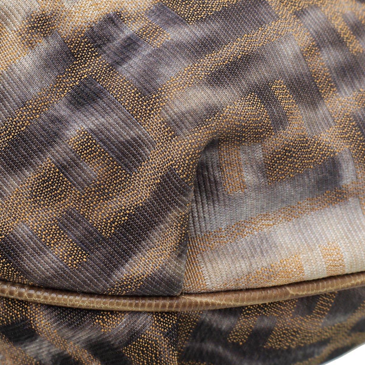 Fendi Bicolor Zucca Leopard Print Chef Chain Hobo Bag – THE CLOSET