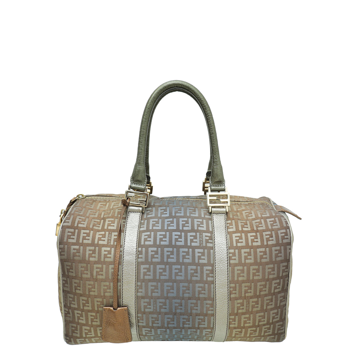 Fendi Multicolor Zucchino Bauletto Boston Medium Bag-Fendi-THE CLOSET