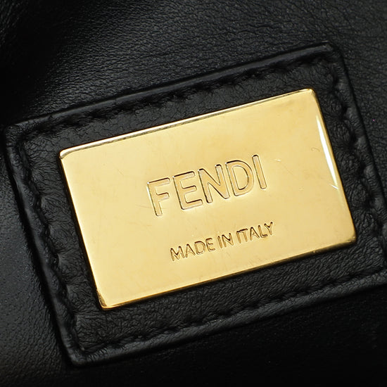 Fendi Black Peekaboo Regular Studded Bag