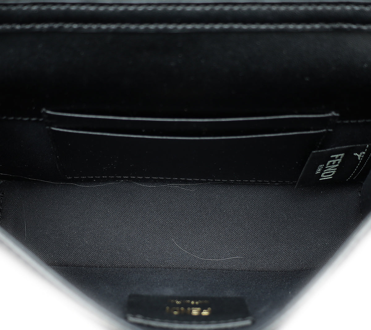 Fendi Black Kan I Belt Shoulder Bag