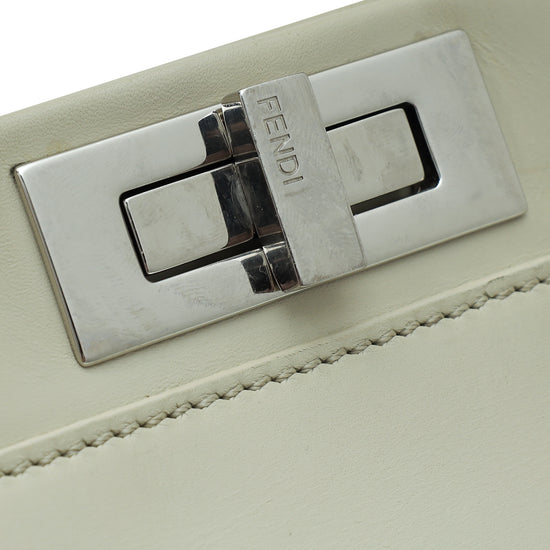 Fendi Cream Peekaboo Regular Bag