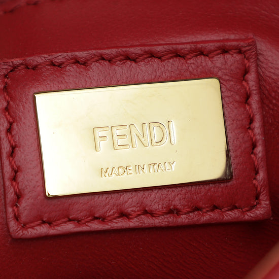 Fendi Red Peekaboo Mini Bag